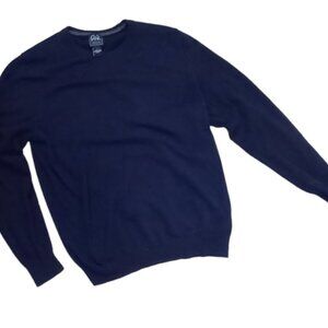 🏖️ Jos.A Bank Pima Cotton Sweater V Neck Size Large